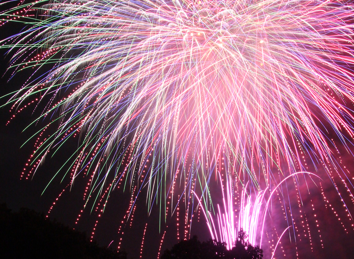 東峰村「小石原夏祭り」打ち上げ花火