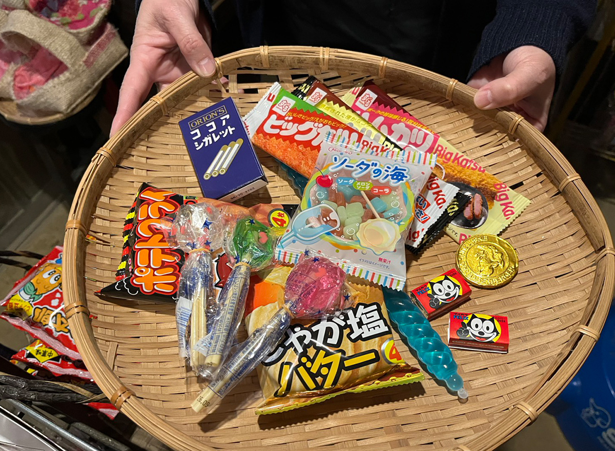 色とりどりの懐かしい駄菓子