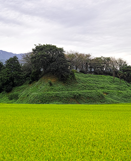 糸島の地の古墳の写真